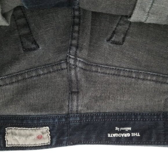 AG Adriano Goldschmied Jeans Mens 33x32 Blue Denim The Graduate Tailored Leg - Picture 5 of 6